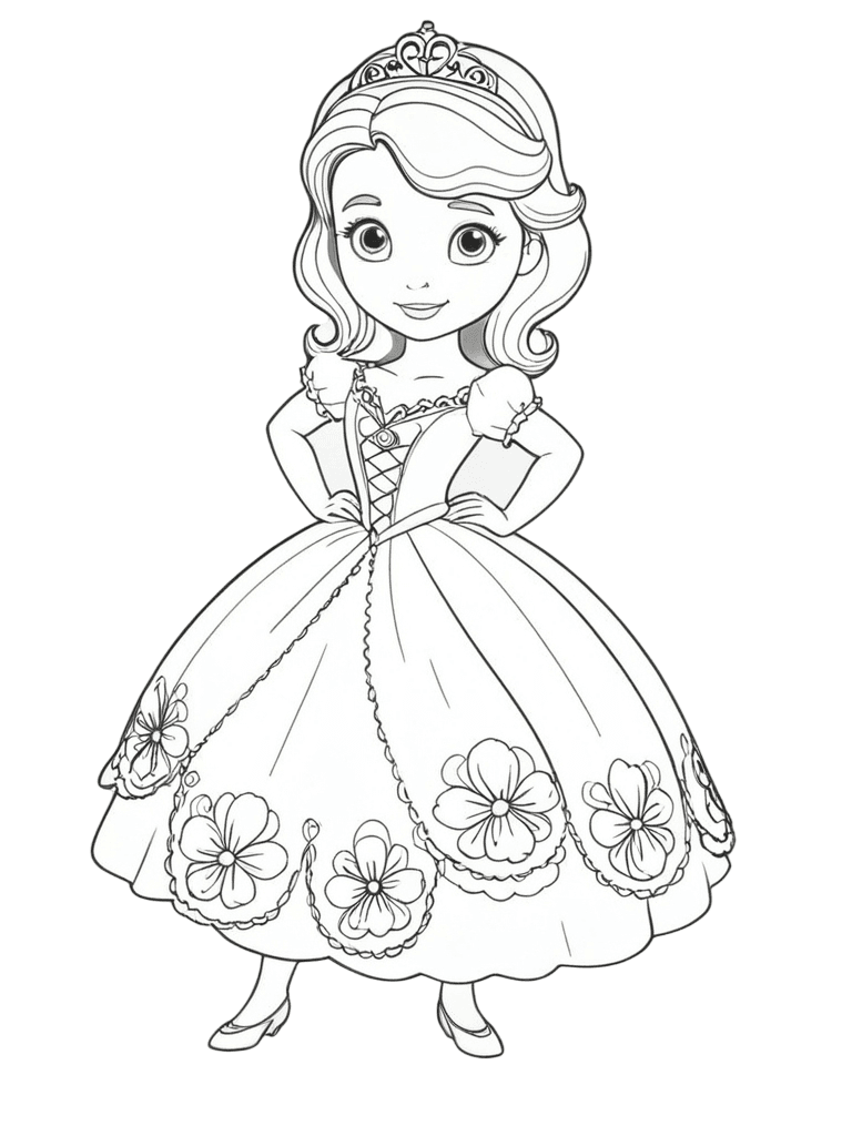 Princesa Sofia Para Colorir