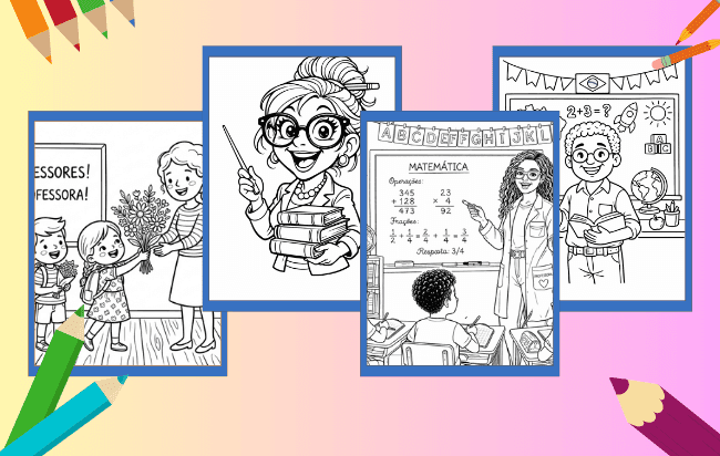 Professor Para Colorir