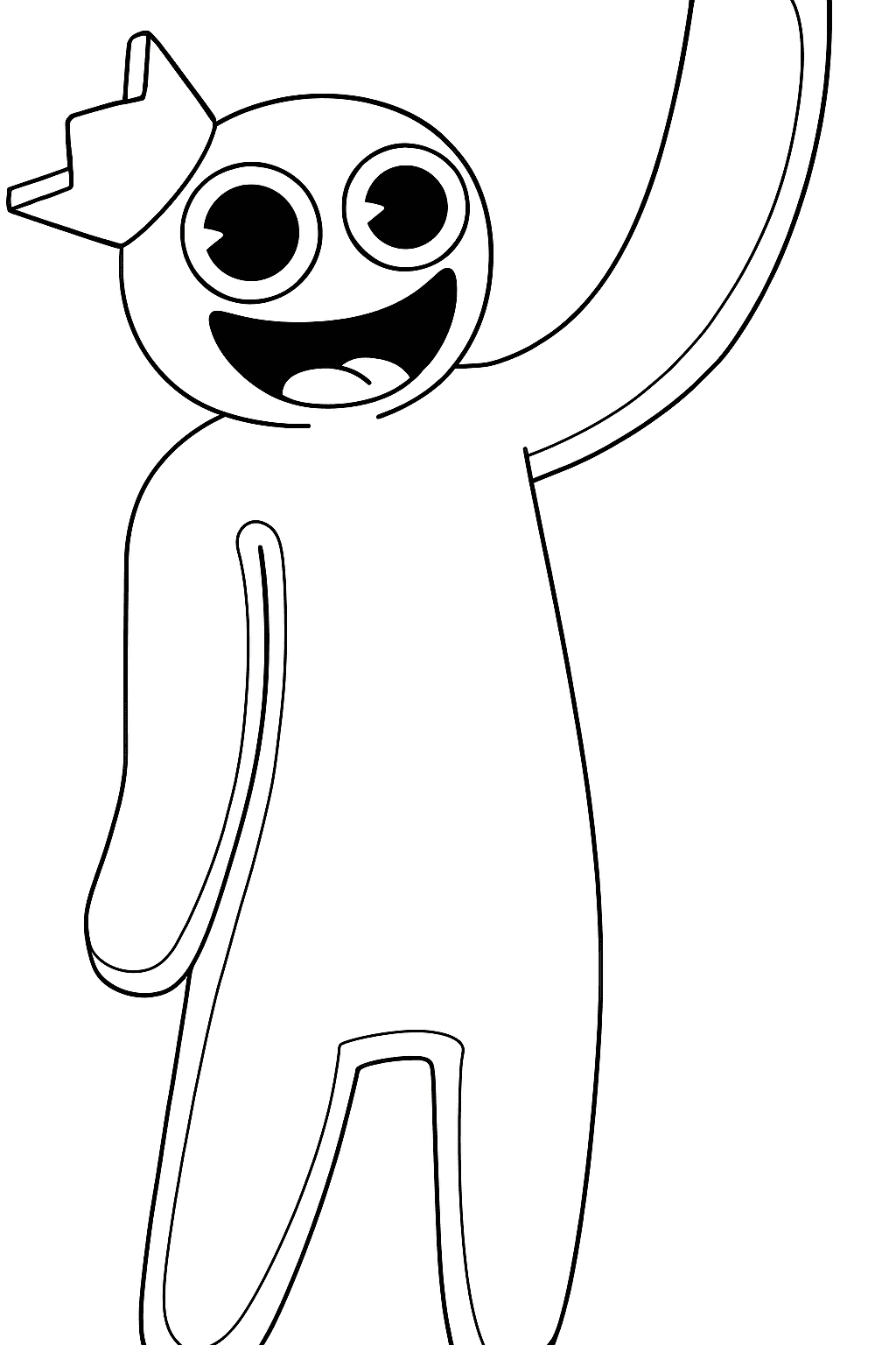 Azul Blue Rainbow Friends para colorir