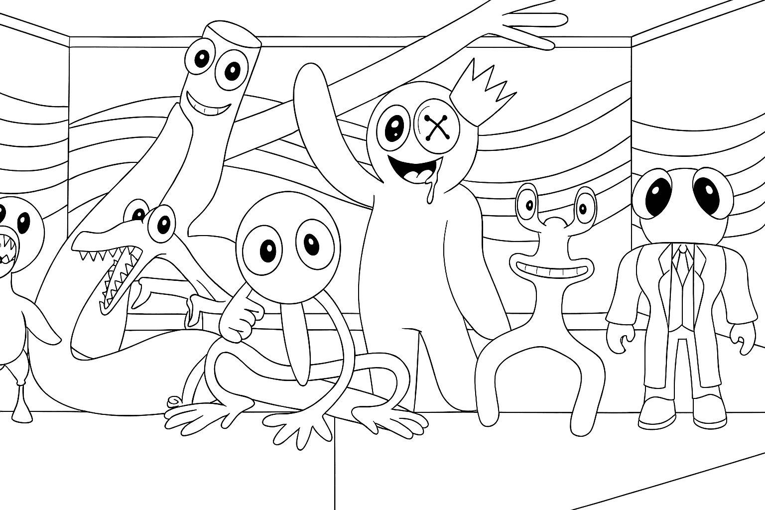 Rainbow Friends para pintar