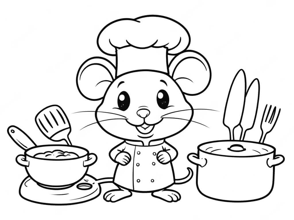 Chefe Rato para colorir