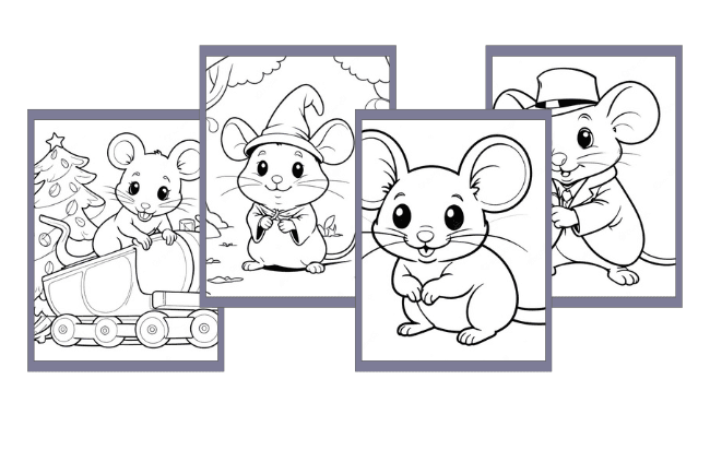 Desenhos de Rato para colorir