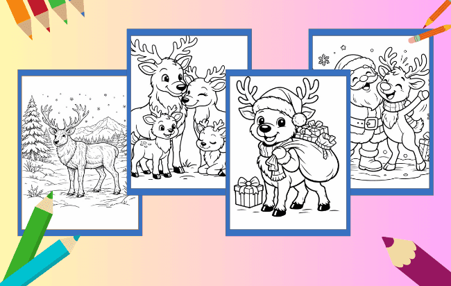 Desenhos de Rêna para colorir