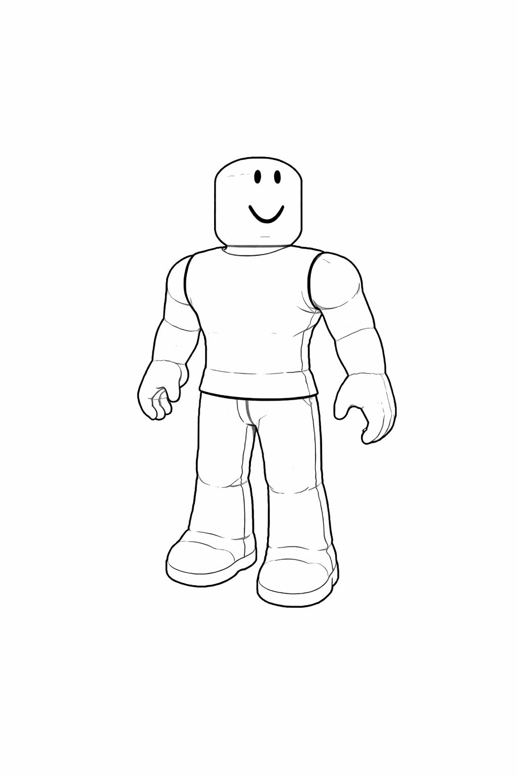 Roblox boy para colorir