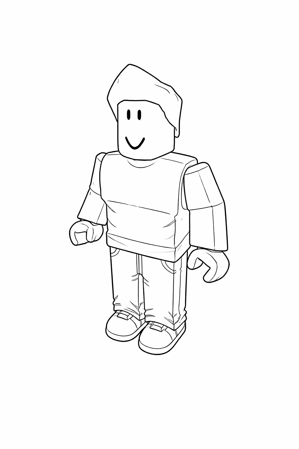 Roblox máscara desenhada para colorir