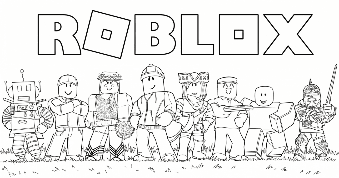 Roblox para colorir