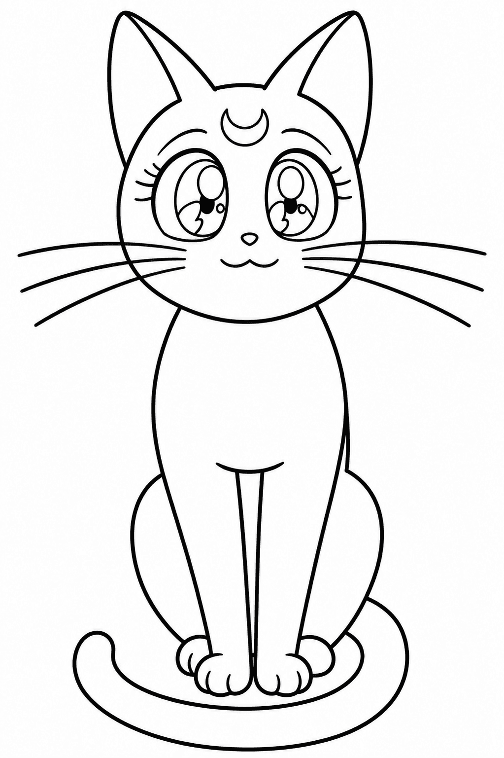 Luna para colorir