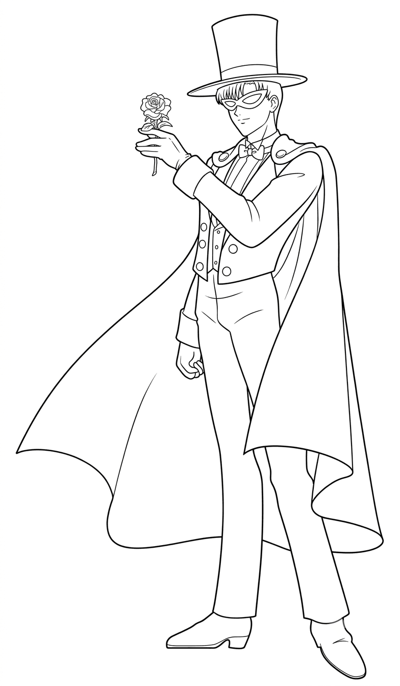 Mamoru Chiba para colorir