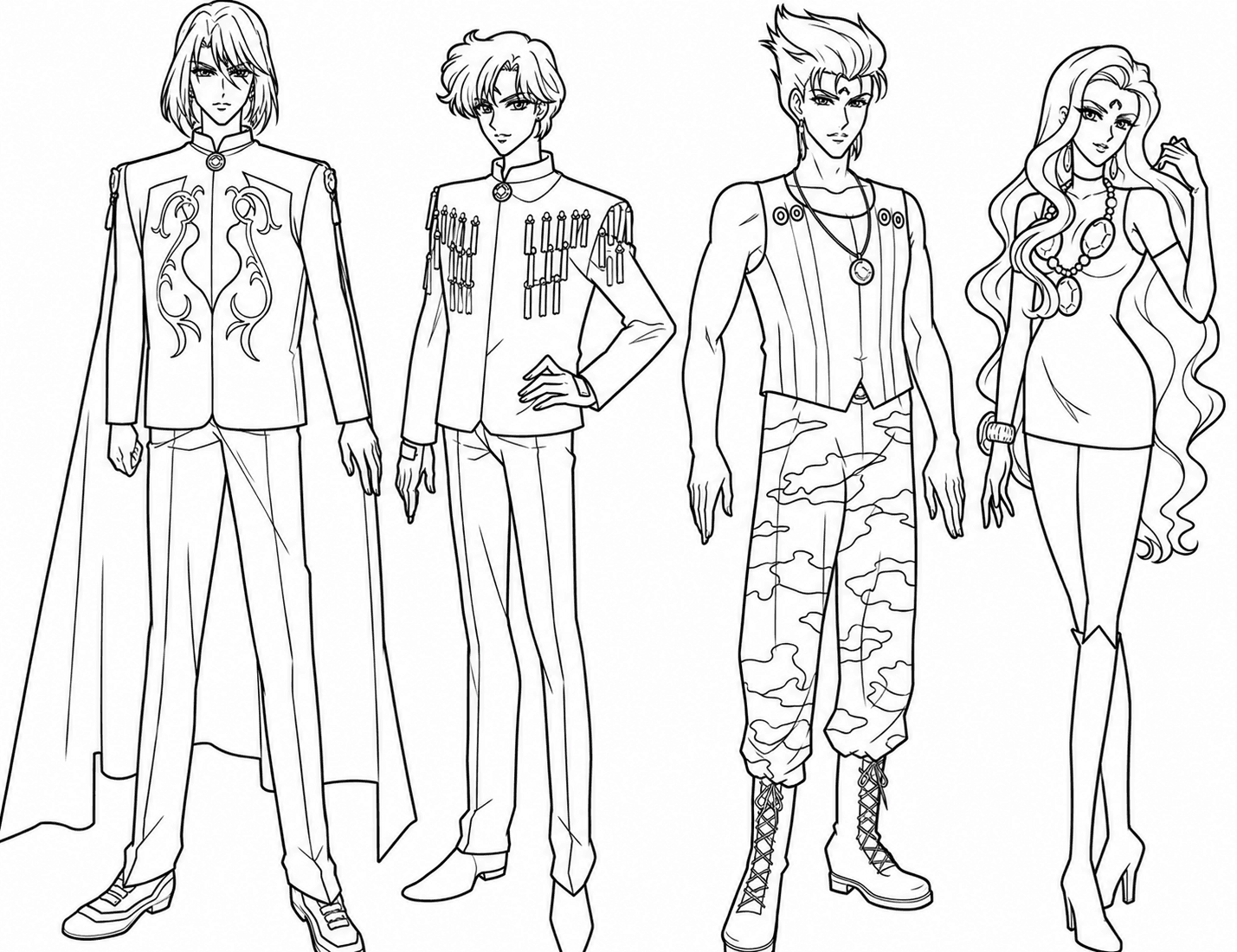 Black Moon Clan para colorir