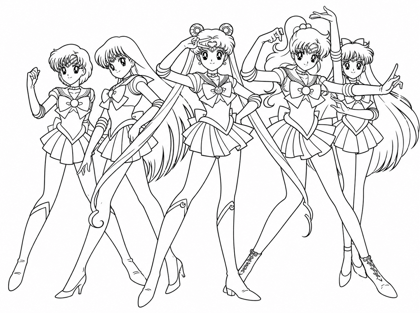 Desenho de Sailor Moon para colorir