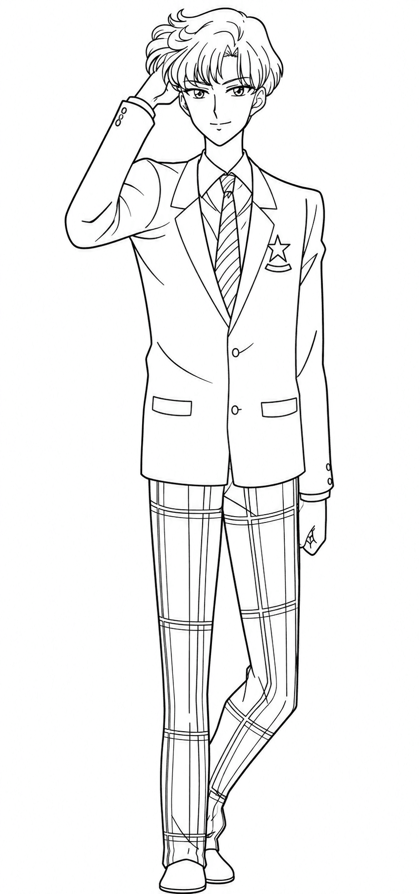 Haruka Tenou para colorir