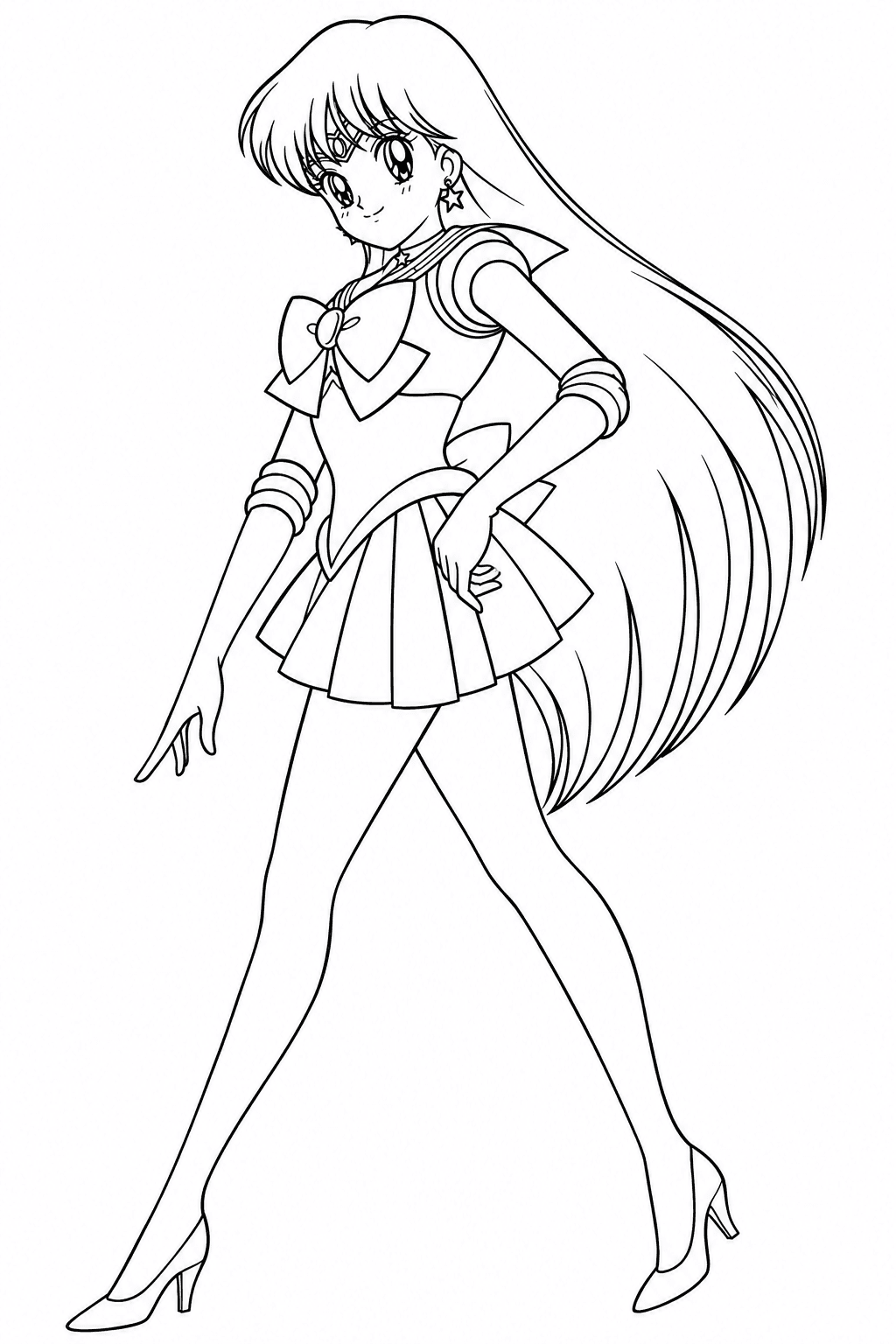 Rei Hino para colorir