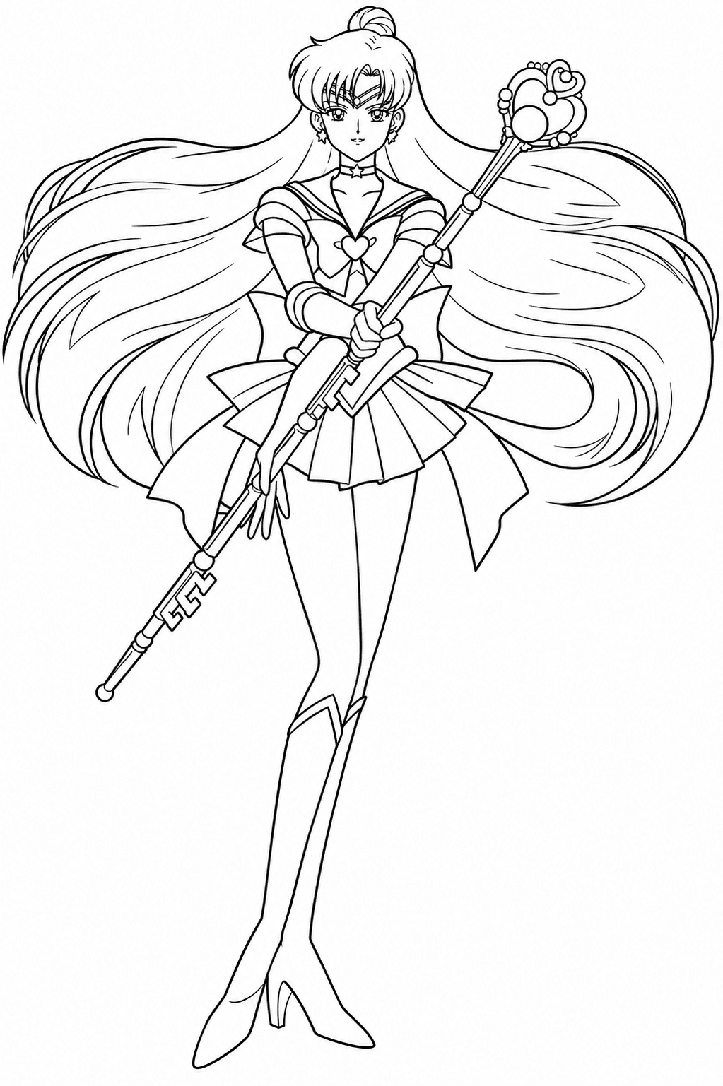 Setsuna Meiou para colorir