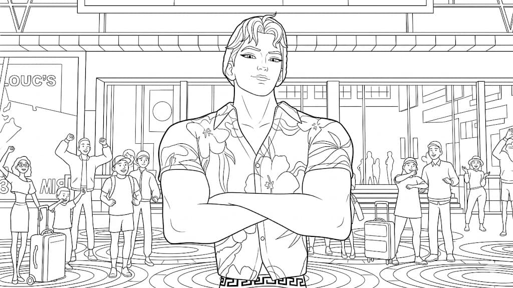 Abby para colorir