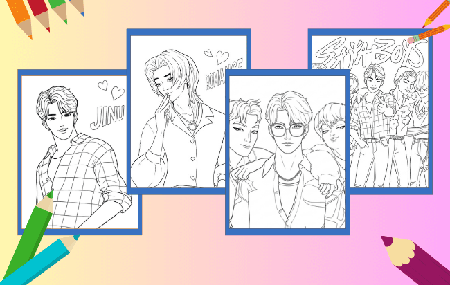Saja Boys Para Colorir
