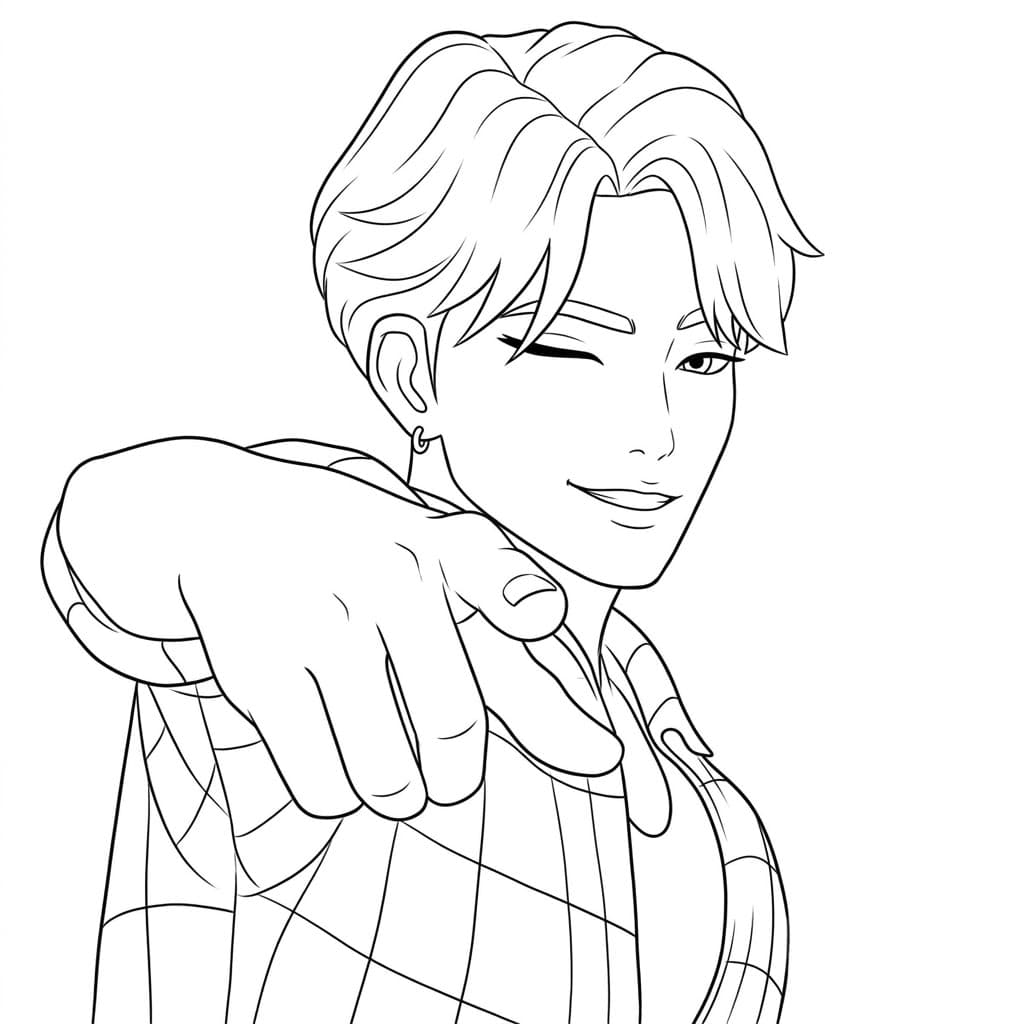 Jinu para colorir