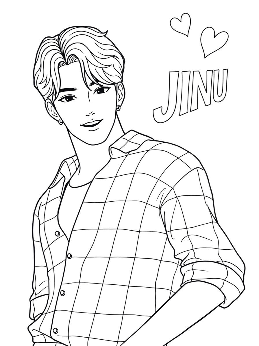 Jinu dos Saja Boys para colorir