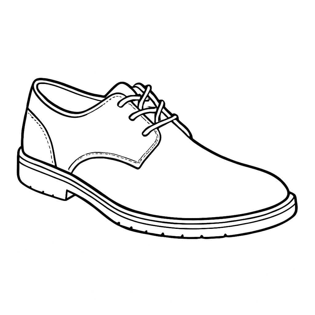 Tênis masculino para colorir