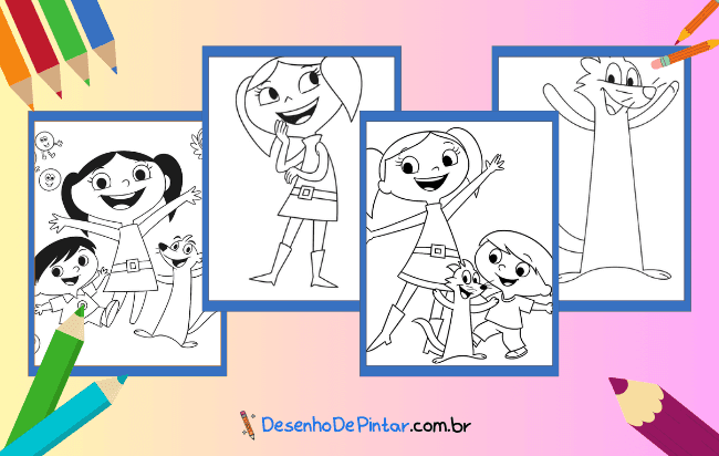 Desenhos do Show da Luna para colorir