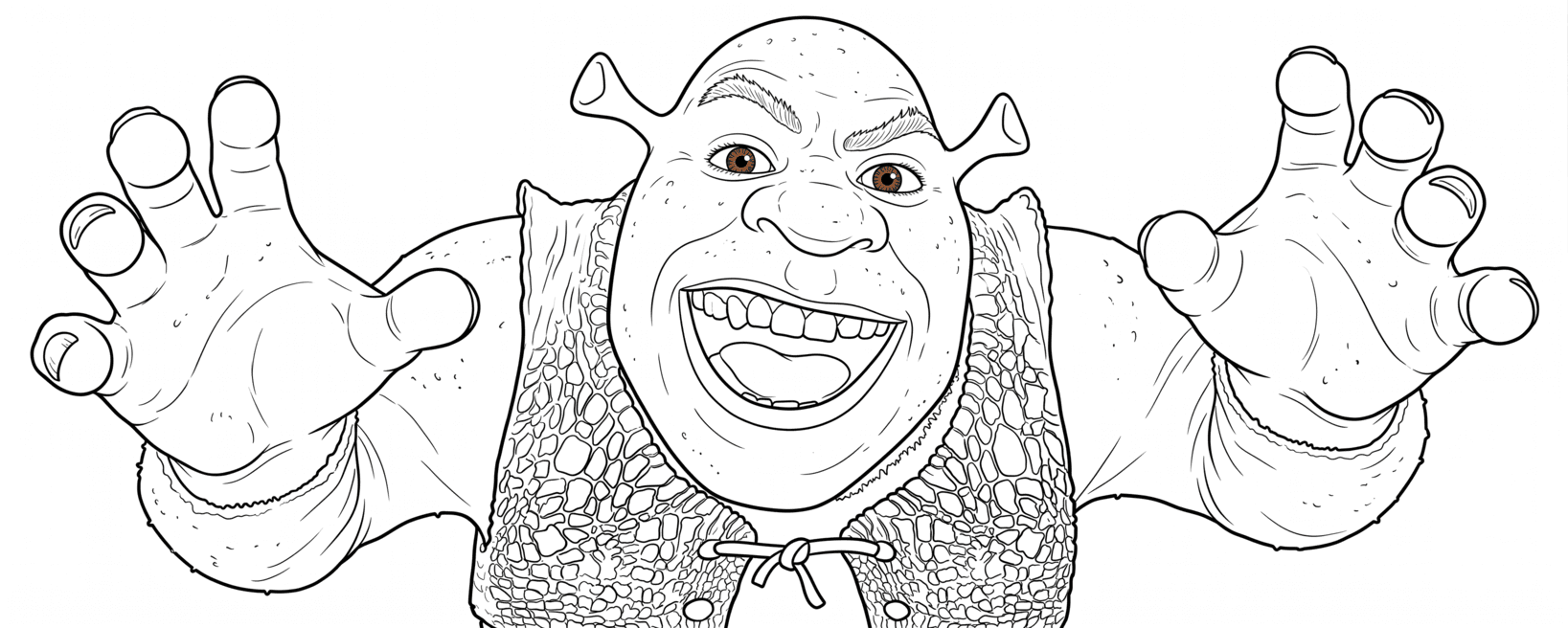 Desenho do Shrek para colorir