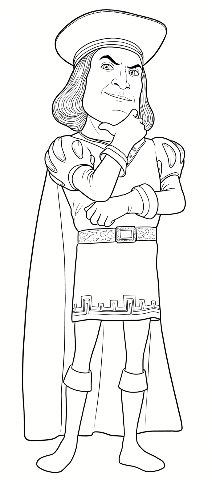 Shrek Lorde Farquaad para colorir