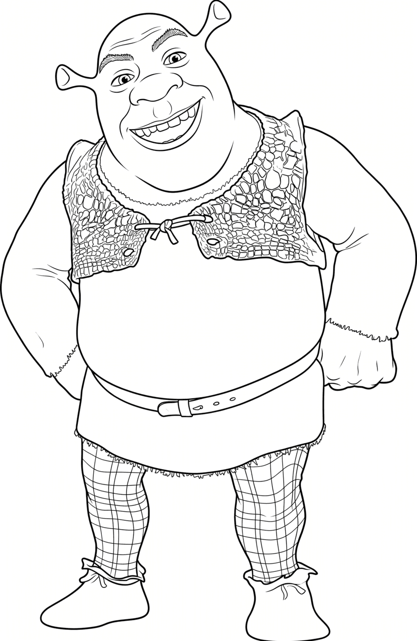 Shrek para colorir