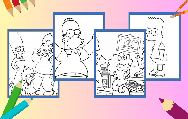 Simpsons para Colorir