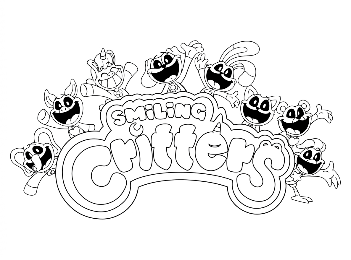 Smiling Critters para colorir