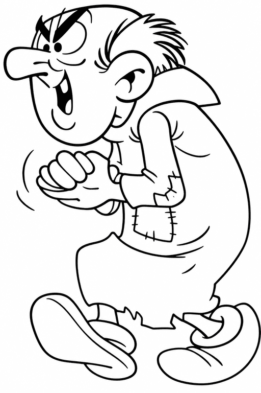 Gargamel para colorir