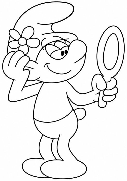 Smurf Vaidoso para colorir