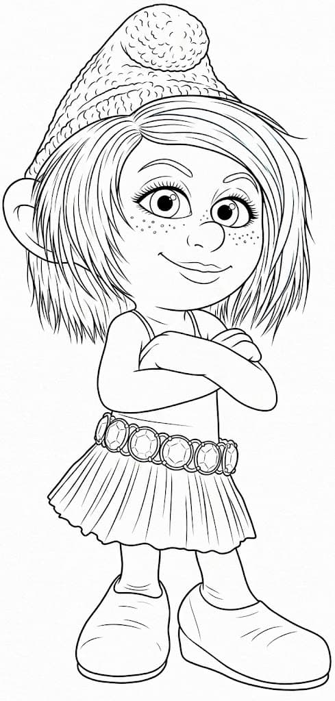 Vexy dos Smurfs para colorir
