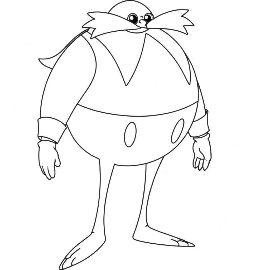 Dr. Eggman para colorir
