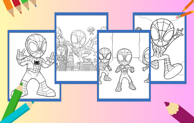 Spidey Para Colorir