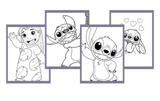 Desenhos do Stitch para colorir
