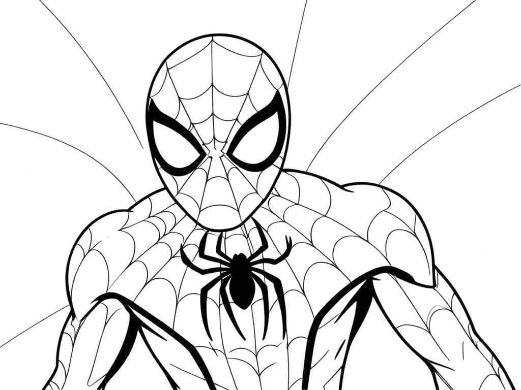 Homem-Aranha para colorir
