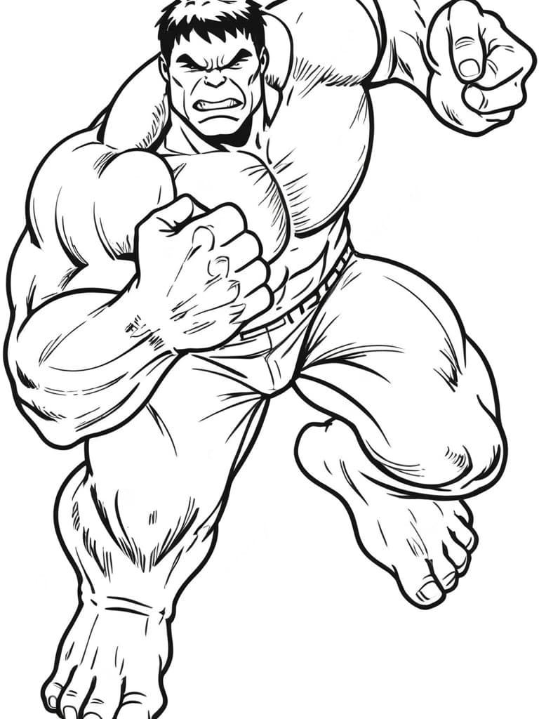 Hulk para colorir