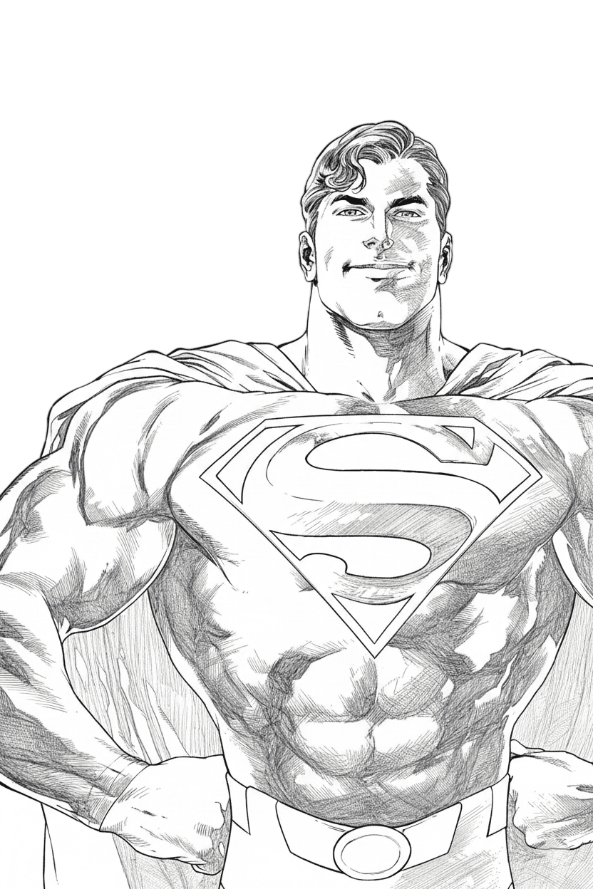 Superman para colorir