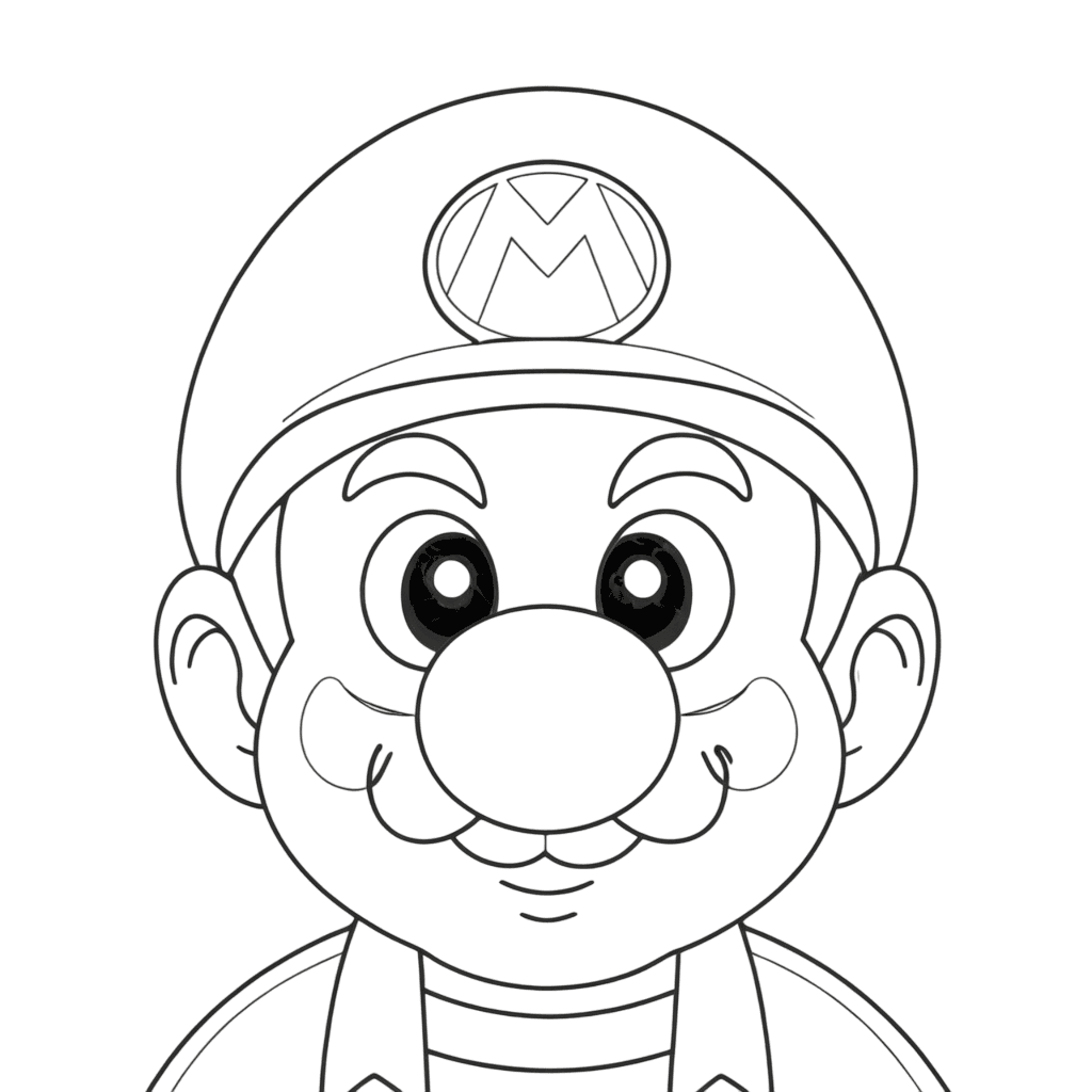 super mario desenho para colorir