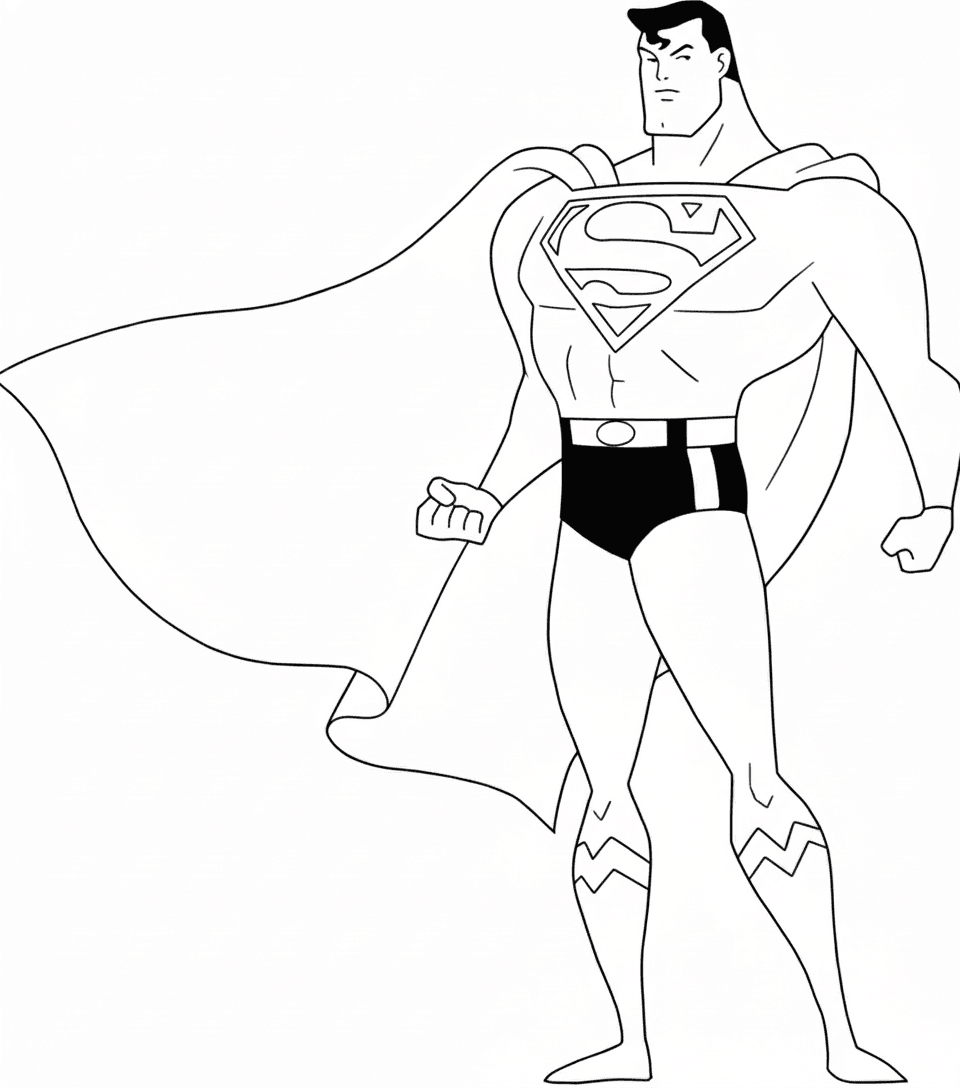 Superman desenho para colorir