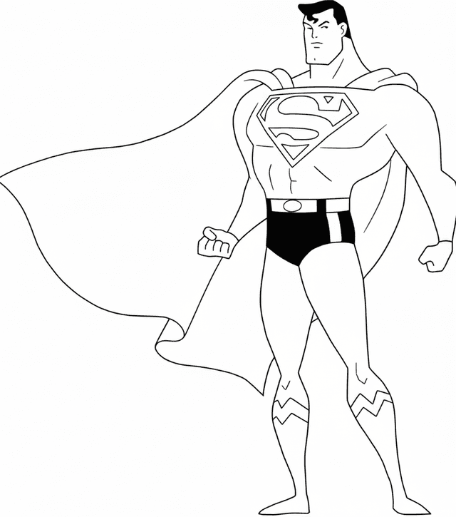 10 Desenhos de Superman para colorir e imprimir