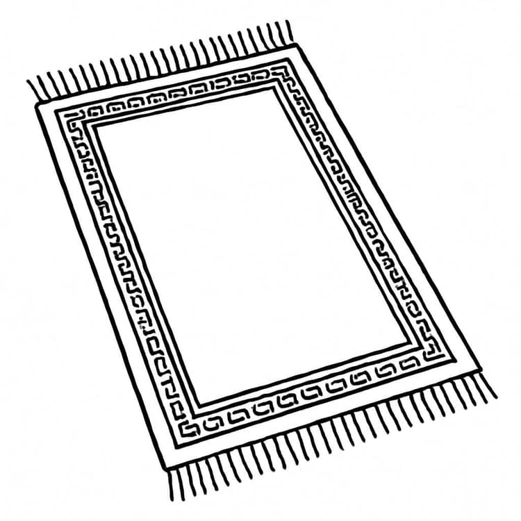 13 Desenhos de Tapete para colorir e imprimir