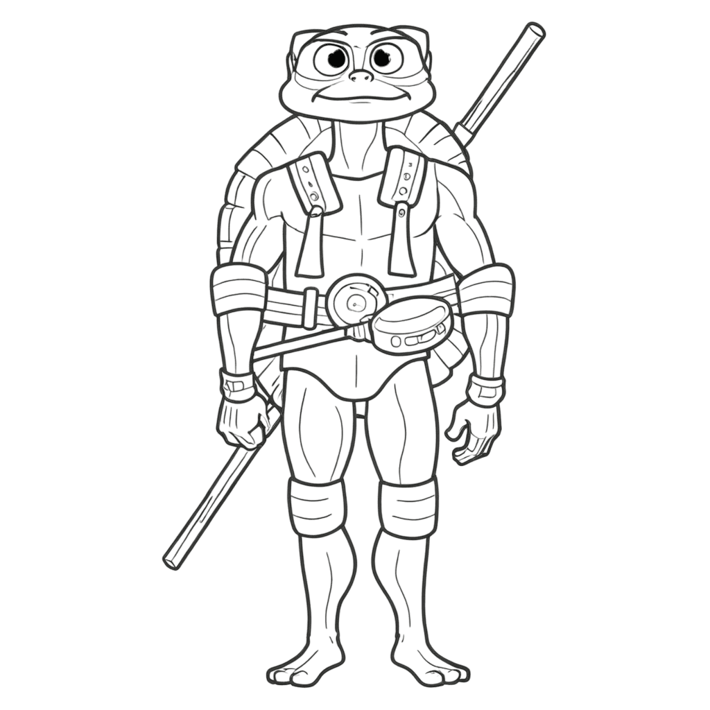 Donatello para colorir