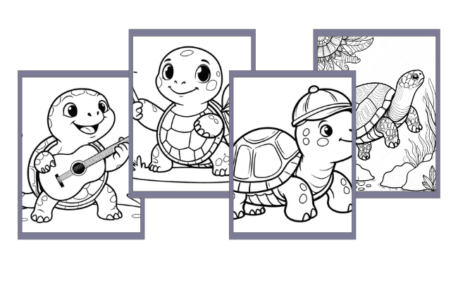 Desenhos de Tartaruga para colorir