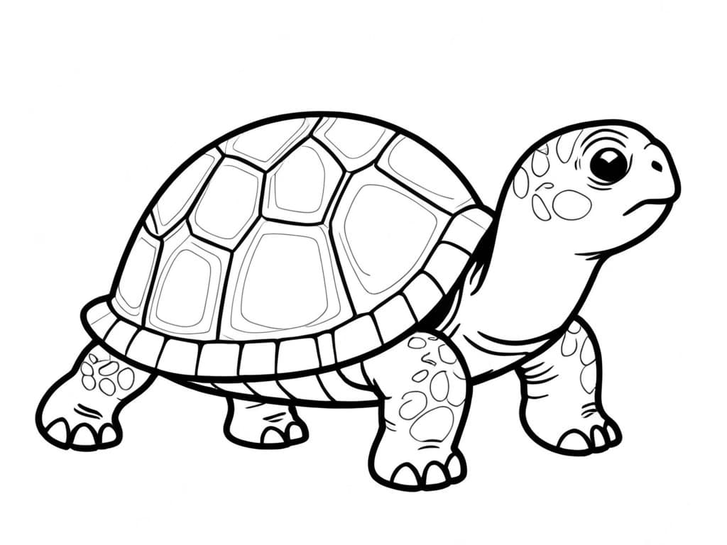 Tartaruga para colorir