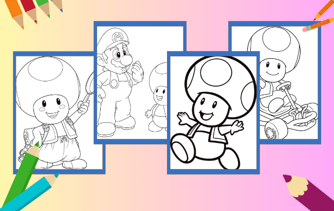 Desenhos de Toad para colorir