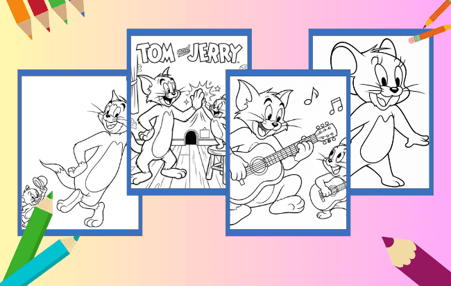 Tom e Jerry para Colorir