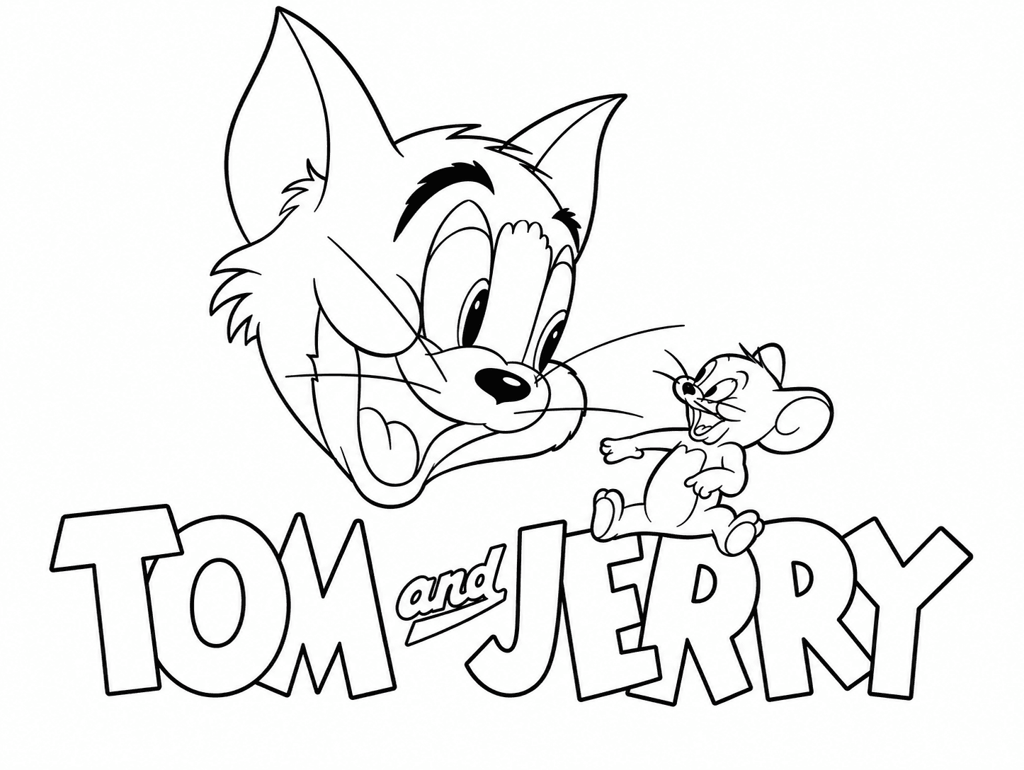 Tom e Jerry para colorir