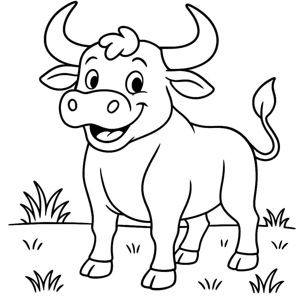 14 Desenhos de Touro para colorir e imprimir