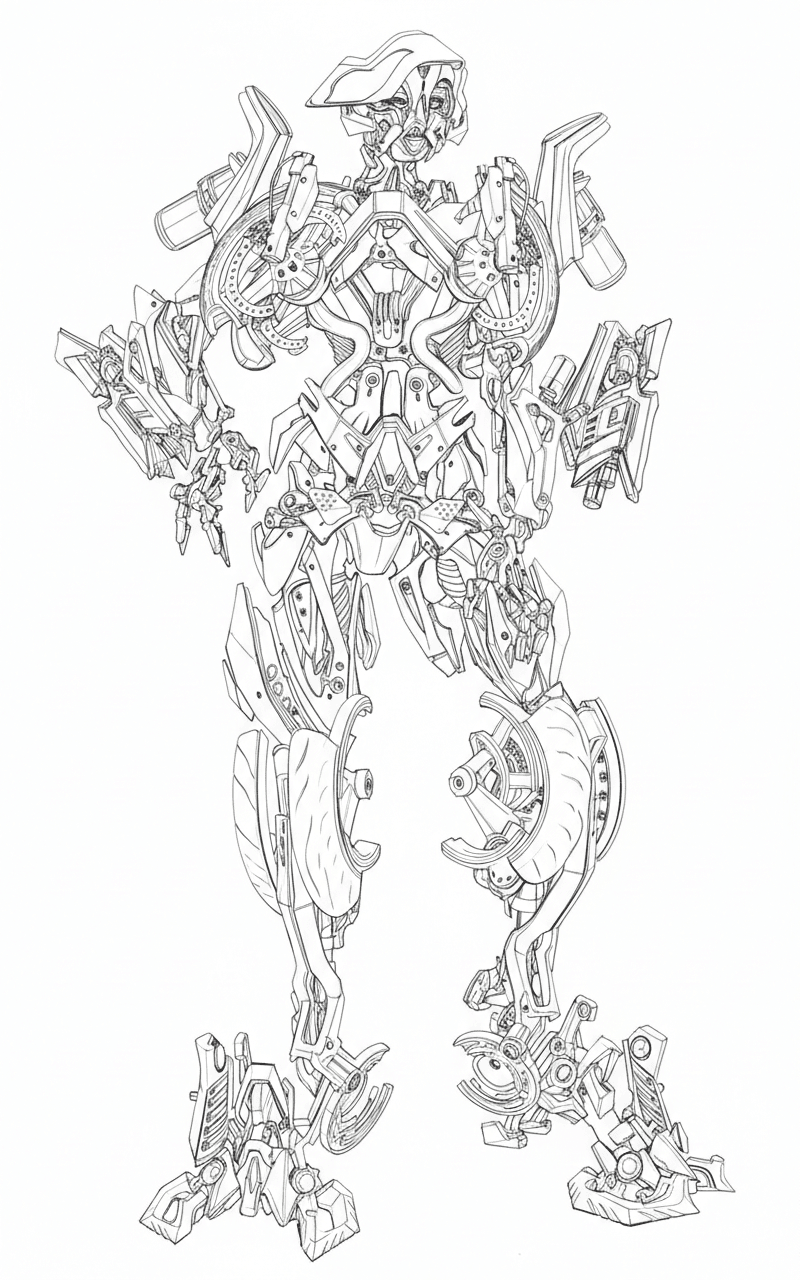 Arcee Transformers para colorir