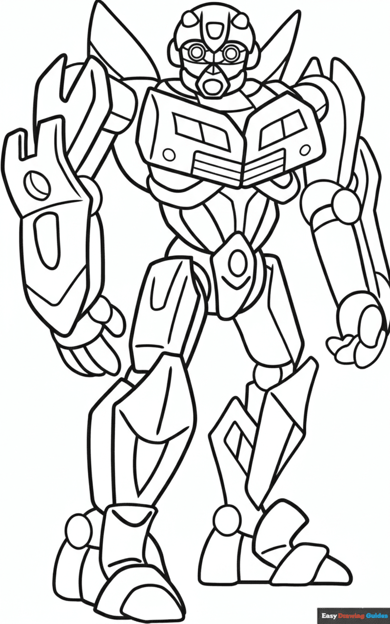 Bumblebee simplificado para colorir